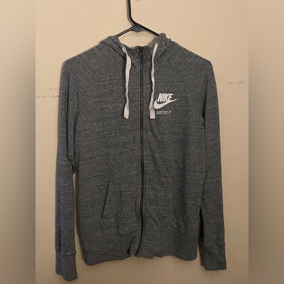 Nike Tops - Nike gray zip up hoodie